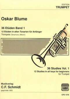 36 Etüden Band 1 : für Trompete
