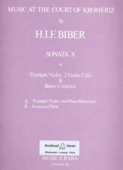 Sonate Nr.10 : für Trompete, Violine, 2 Violen,