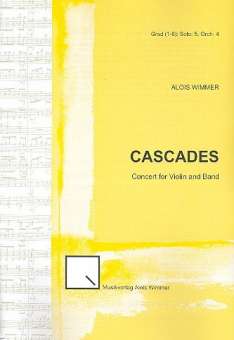 Cascades op.76 : für Violine und Blasorchester