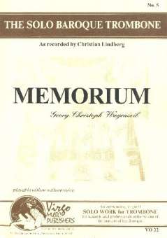 Memorium : for voice, trombone and