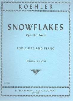 Snowflakes op.82,4 : for flute and piano