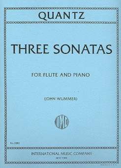 3 Sonatas : for flute and piano