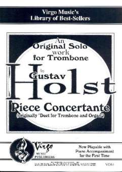 Piece concertante for trombone and organ :