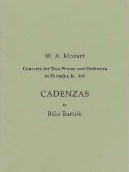 Cadenzas to Mozart's Concerto for 2 Pnos and Orch.