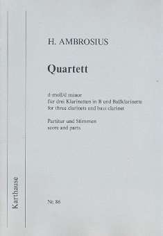 Quartett d-Moll für 3 Klarinetten und