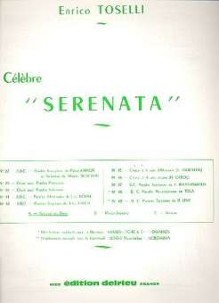 Célèbre sérénata op.6 pour soprano