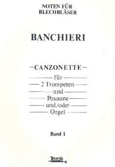 Canzonette Band 1 : für 2 Trompeten