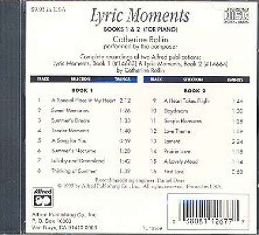 Lyric Moments 1-2 : CD