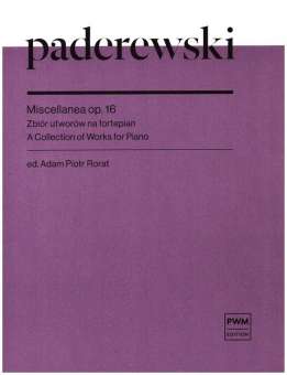 Miscellanea op.16. A Collection of Works for Piano
