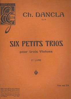 6 petits trios op.99 vol.2 (nos.4-6)