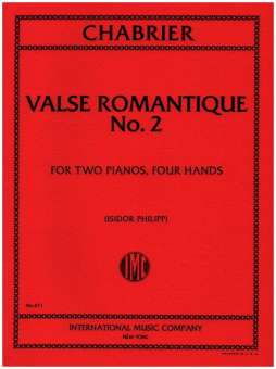 Valse romantique no.2 : for 2 pianos