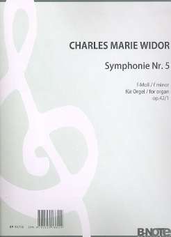 Sinfonie f-Moll Nr.5 op.42,1 für Orgel