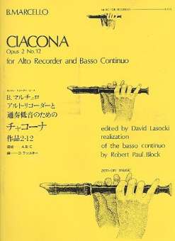 Ciacona op.2,12