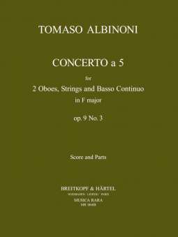 Concerto a 5 in F op. 9/3